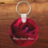 Roos Sleutelhangers Aangepaste rode roze cadeaus (Voorkant)