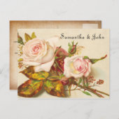  Roos sparen de Datum Aankondigingskaart (Voorkant / Achterkant)