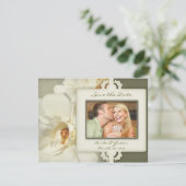  Roos sparen de Kaarten van de Foto van de Datum (Staand voorkant)