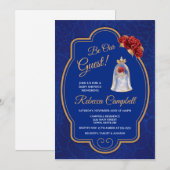 Roos sproeiers Baby shower Kaart (Voorkant / Achterkant)