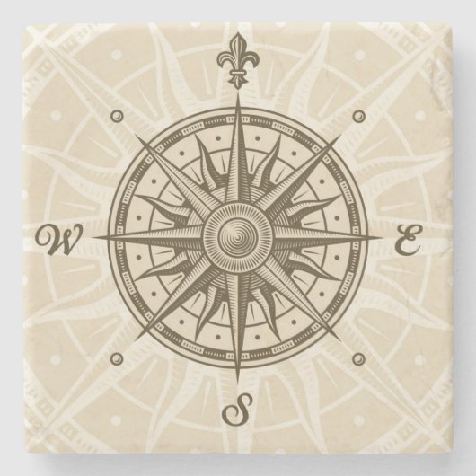  Roos Stenen Onderzetter (Voorkant)