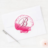 Roos Sticker van Shell van het Zee (Envelop)