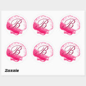 Roos Sticker van Shell van het Zee (Vel)