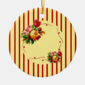 Roos Stripe Ornament (Voorkant)