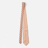 Roos Stropdas Peach Rozen Neckties Wild Roos Gift (Achterkant)