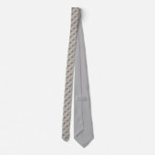Roos Stropdas Witte rozen Necktie Silver Roos Neck (Achterkant)
