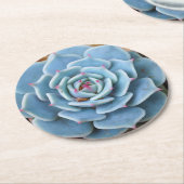 Roos Succulent Round Onderzetter (Gebogen)