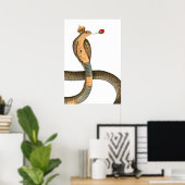 Roos Surreal Crown Royal Cobra King Head Poster (Thuiskantoor)