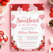Roos Sweetheart Balloon Valentijn Meisje Baby show