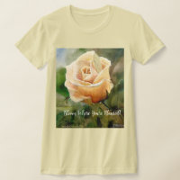 Roos T Shirt Origineel kunstwerk van Kathleen Hutt