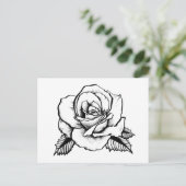 roos tattoo briefkaart (Staand voorkant)
