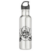 roos tattoo waterfles  (Voorkant)