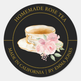 Roos Tea Modern label