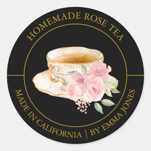 Roos Tea Modern label (Voorkant)