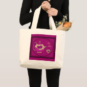 Roos Teapot Grote Tote Bag (Voorkant (product))