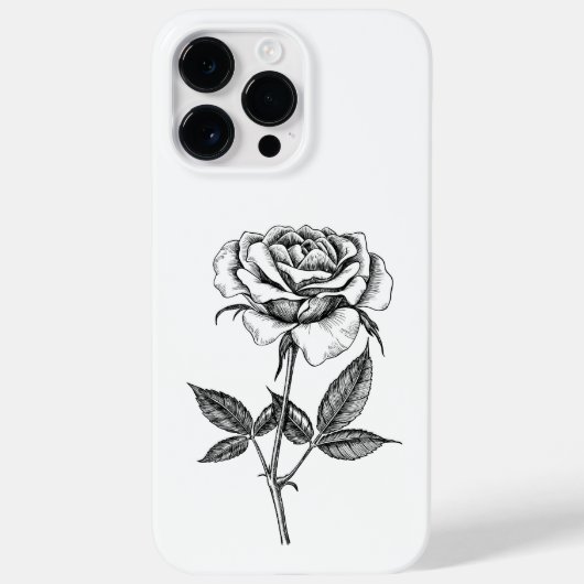 Roos tekenen Case-Mate iPhone case (Achterkant)