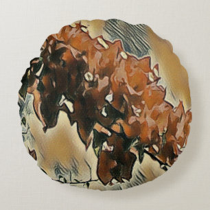 Roos Tree Art Sierkussen Rond Kussen