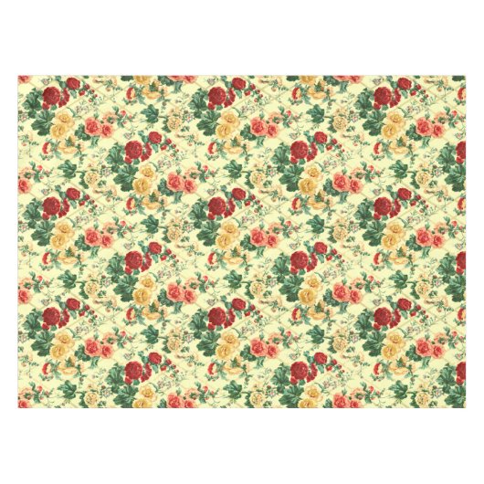 Roos Trellis Pattern Tafelkleed (Voorkant (Horizontaal))