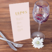 Roos Tuin | Donker Roos Bruiloft diner drink menu