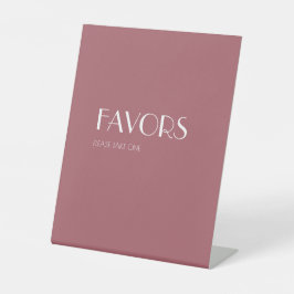 Roos Tuin | Donker Roos bruiloft gunsten Reclamebord Met Voetstuk