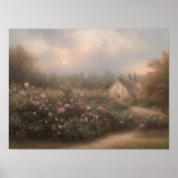 Roos tuin Engels huisdier -  kunst