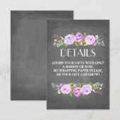 Roos Tuin Vrijgezellenfeest Gift Wrap Insert Kaart (Voorkant / Achterkant)