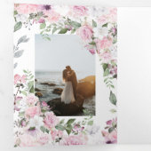 roos tuinelegant drix - huwelijksuitnodiging drieluik uitnodiging (Binnenzijde eerst)