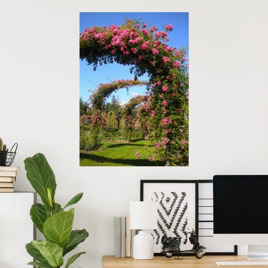 Roos Tuinkerken van Elizabeth Park Poster (Thuiskantoor)