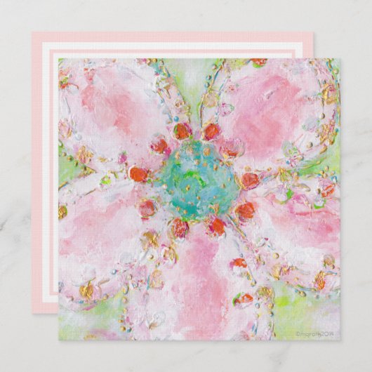 Roos Uitnodiging (Voorkant / Achterkant)