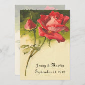 Roos Uitnodiging (Voorkant / Achterkant)