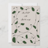 Roos-uitnodiging Kaart (Achterkant)