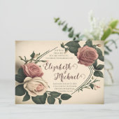  Roos - Uitnodiging tot huwelijk (Staand voorkant)