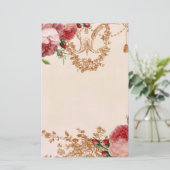 Roos van Blenheim - Petal Pink - Persoonlijk Briefpapier (Staand voorkant)