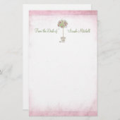 Roos: "Van de bureau van -" Briefpapier (Voorkant / Achterkant)