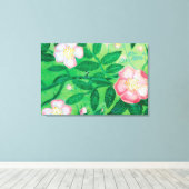 Roos van de hond (Rosa Canina) Verrekte Canvas Dru (Insitu (Houten vloer))