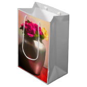 Roos van de liefde Gift Bag Medium Cadeauzakje (Voorkant Gekanteld)