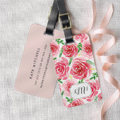 Roos van de Provence, monogram Bagagelabel