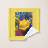 Roos van Gele Bloom Bad Handdoek (Wasdoekje)