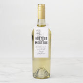 Roos van gift-wijn flessenhanger (Op fles)