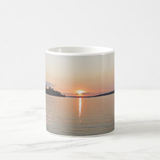 Roos van het meer van Vermilion Sunset Blue Koffiemok