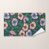 Roos van honden en vlinders bad handdoek (Handdoek)