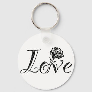 Roos van liefde sleutelhanger