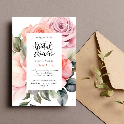 Roos van mosterd Elegant minimaal Vrijgezellenfees Kaart