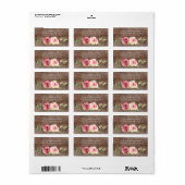 Roos van pony's Floral nieuw adres Etiket (Full Sheet)