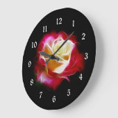 Roos van rode of crèmefractaliën grote klok (Hoek)