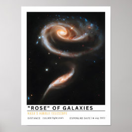 Roos van sterrenstelsels Arp 273 Ruimte Onderwijs Poster