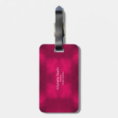 Roos van suikerriet Rood ID725 Bagagelabel (Achterkant verticaal)