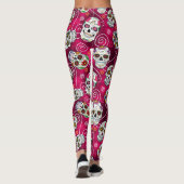 Roos van suikerriet Rood ID725 Leggings (Achterkant)