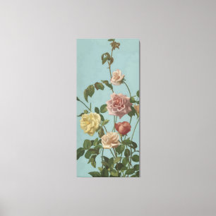 Roos van thee en Rozen van Blush Canvas Afdruk