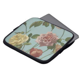 Roos van thee en Rozen van Blush Laptop Sleeve